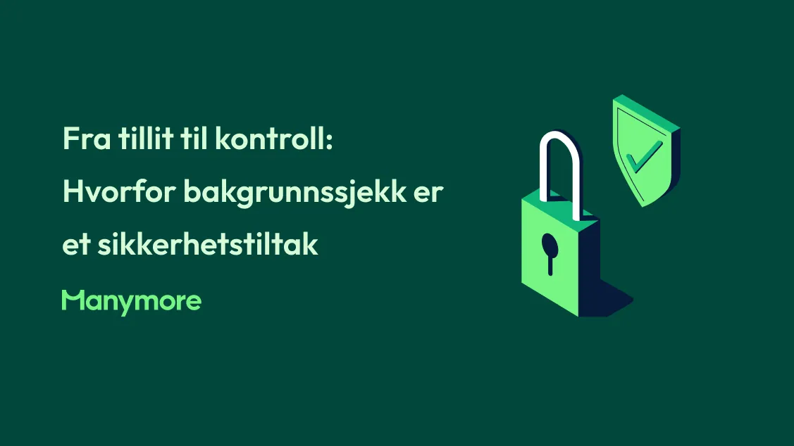 From trust to control: why background checks are a security measure